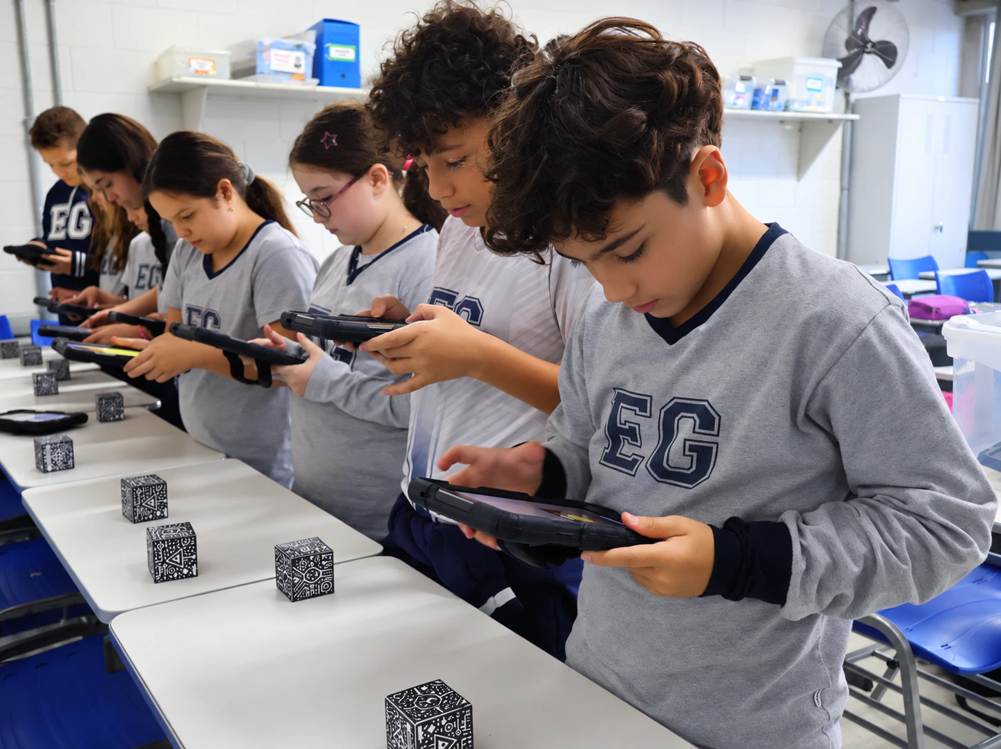 Estudantes do Ensino Fundamental do Colégio Eduardo Gomes